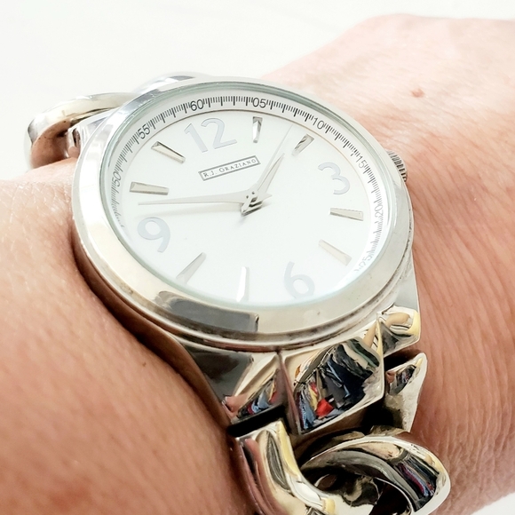 R J Graziano Silver Watch - Picture 4 of 8